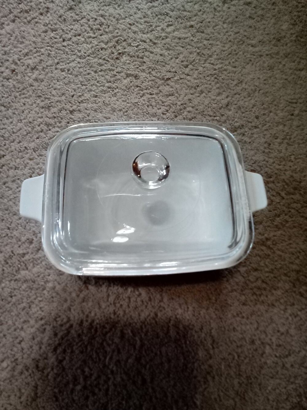 Vintage Corning Ware blue cornflower With Cover 7x5 1/2 X3 Inch P 4 B